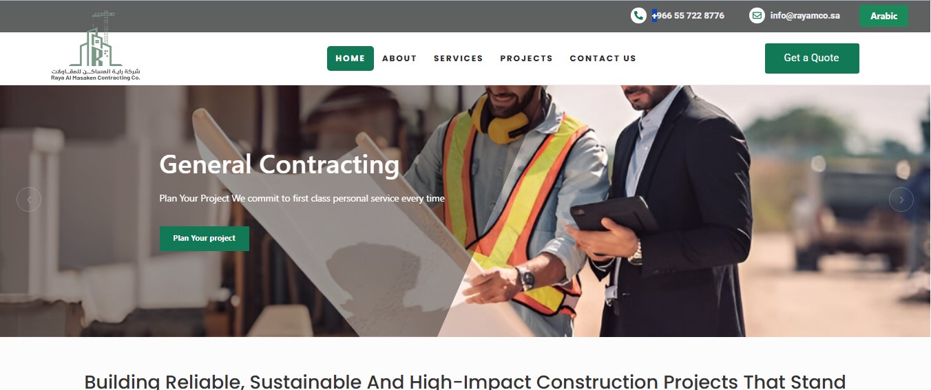Raya Al Maskeen Construction Company project